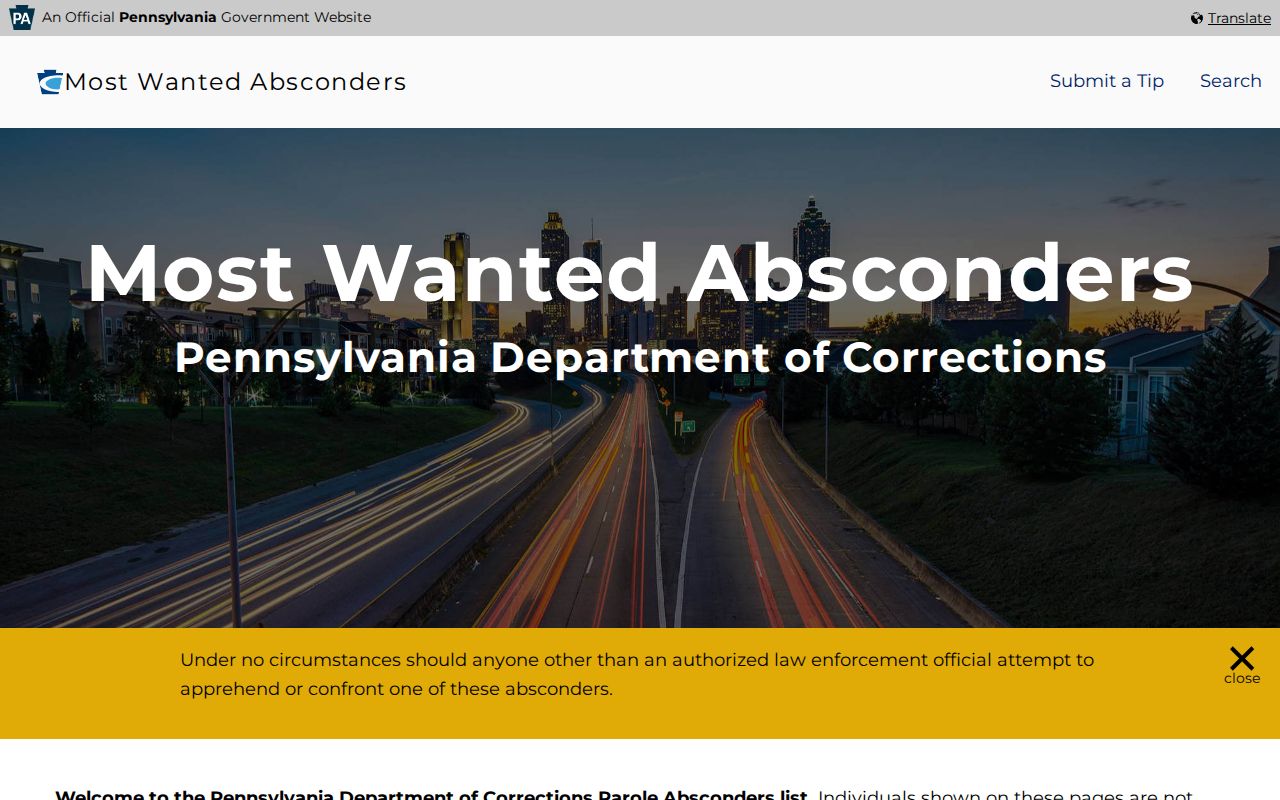 Bradford County criminal records Pennsylvania parole absconder lookup